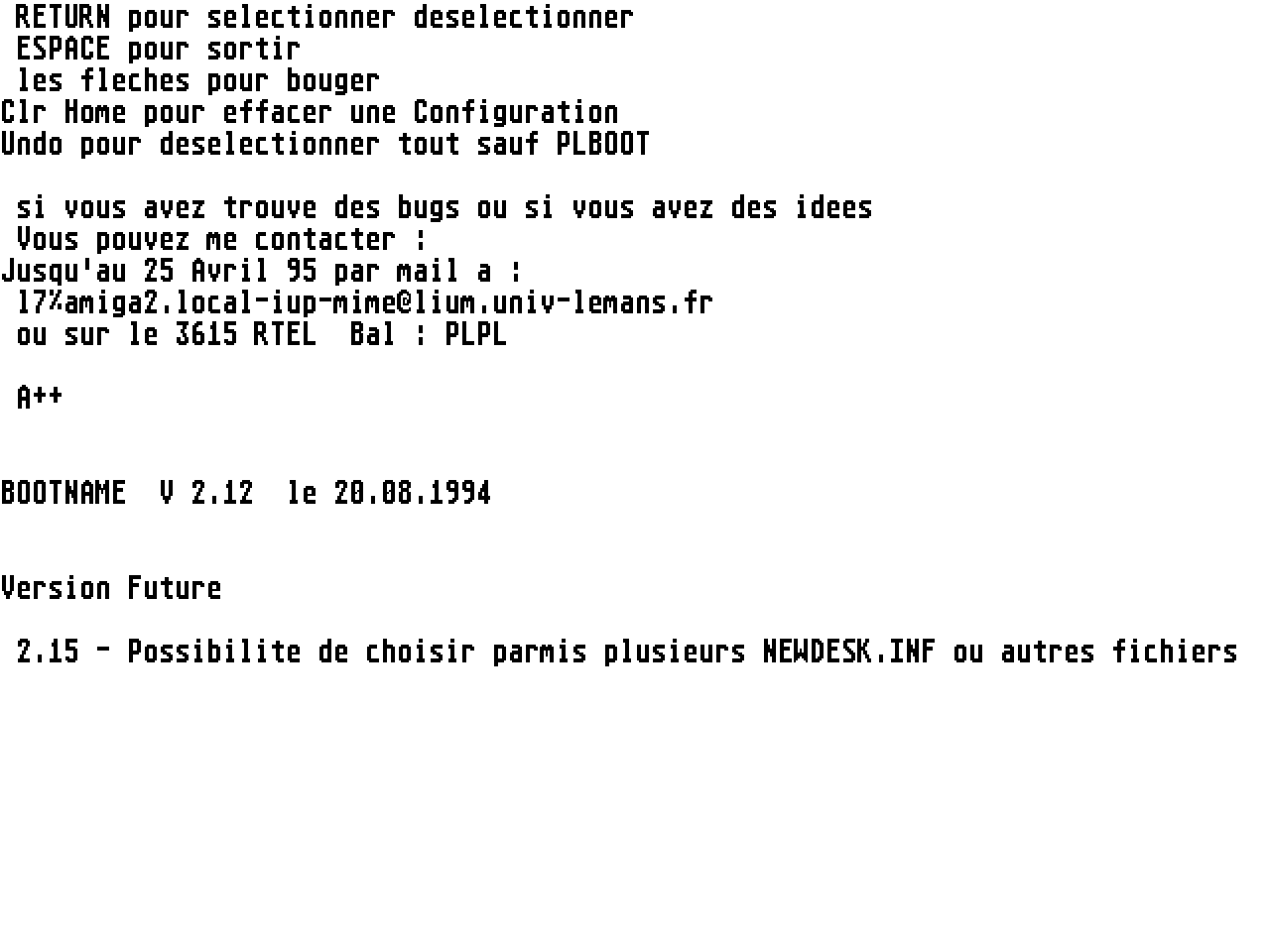Bootname atari screenshot